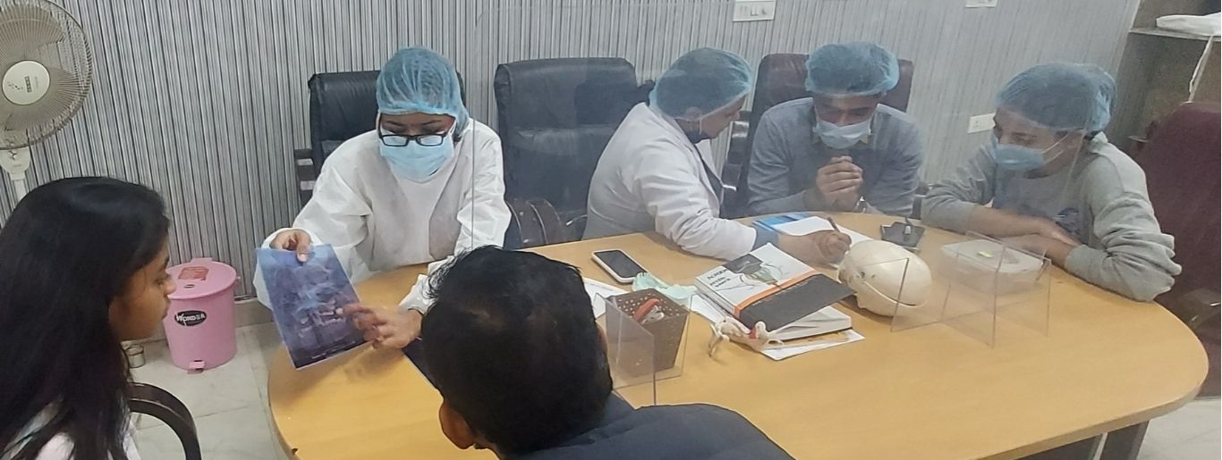 doctors team in dental academy